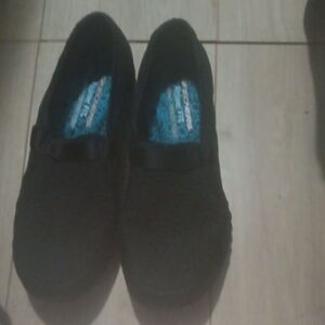 Skechers Black Casual Sneakers with Slip-On Design